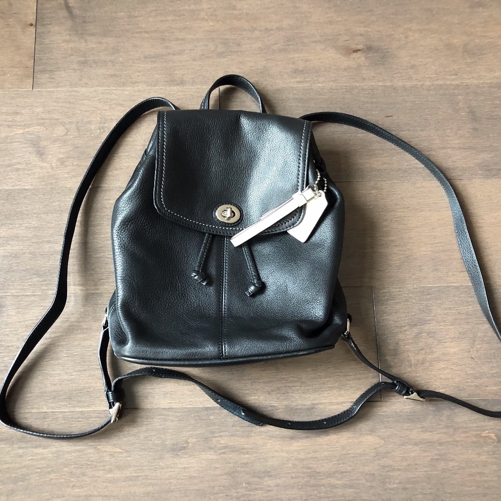 Coach "Park" Leather Backpack - Like New